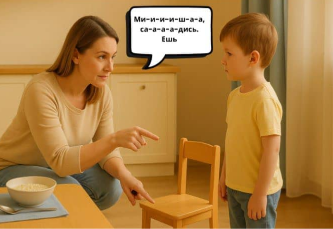 Мама говорит короткими растянутыми фразами — метод поддержки речевого развития у малышей с задержкой речи