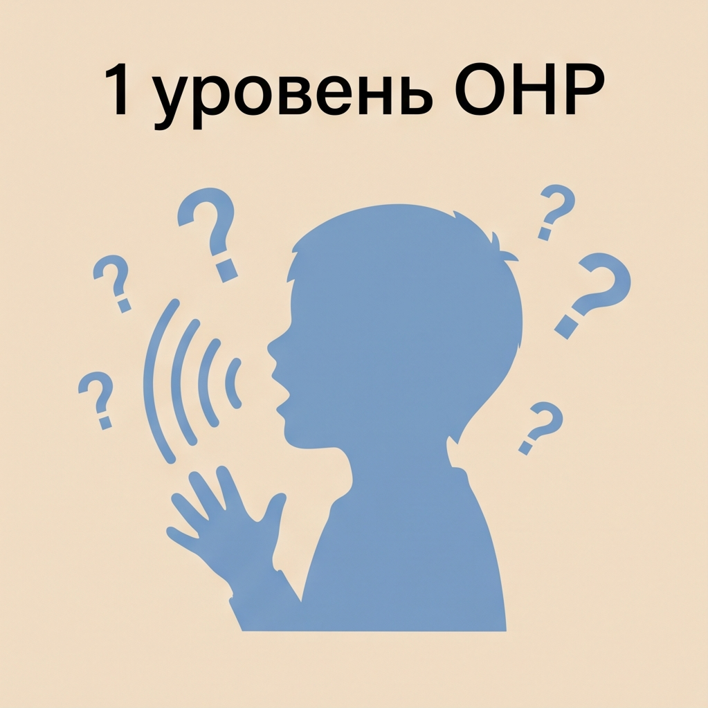 Первый уровень ОНР — отсутствие общеупотребительной речи