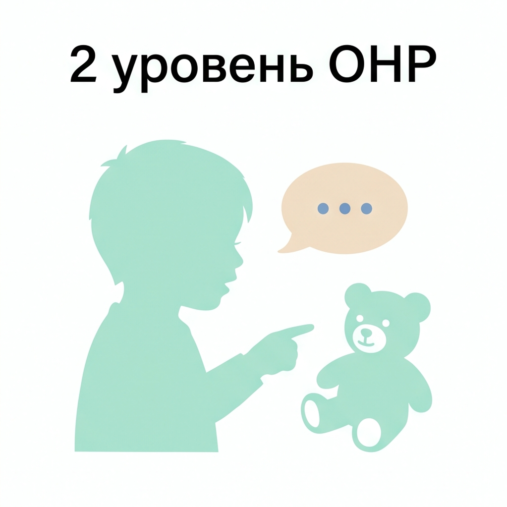 Второй уровень ОНР — зачатки общеупотребительной речи