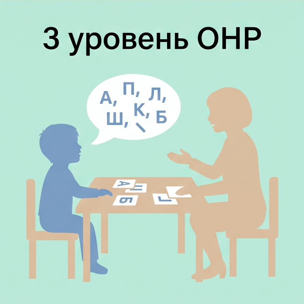 Третий уровень ОНР — развернутая фразовая речь с элементами недоразвития