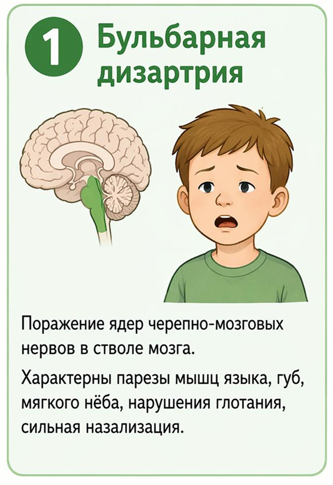 Бульбарная дизартрия
