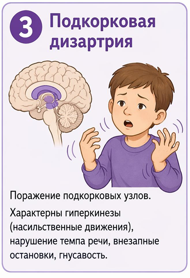 Подкорковая дизартрия