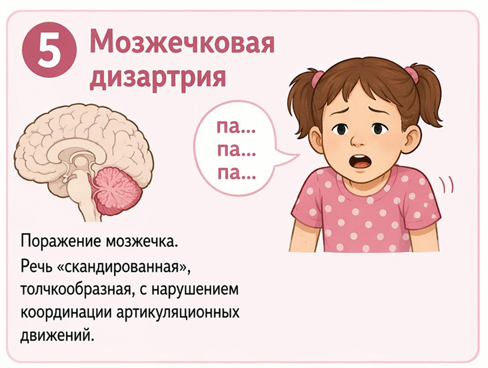Мозжечковая дизартрия