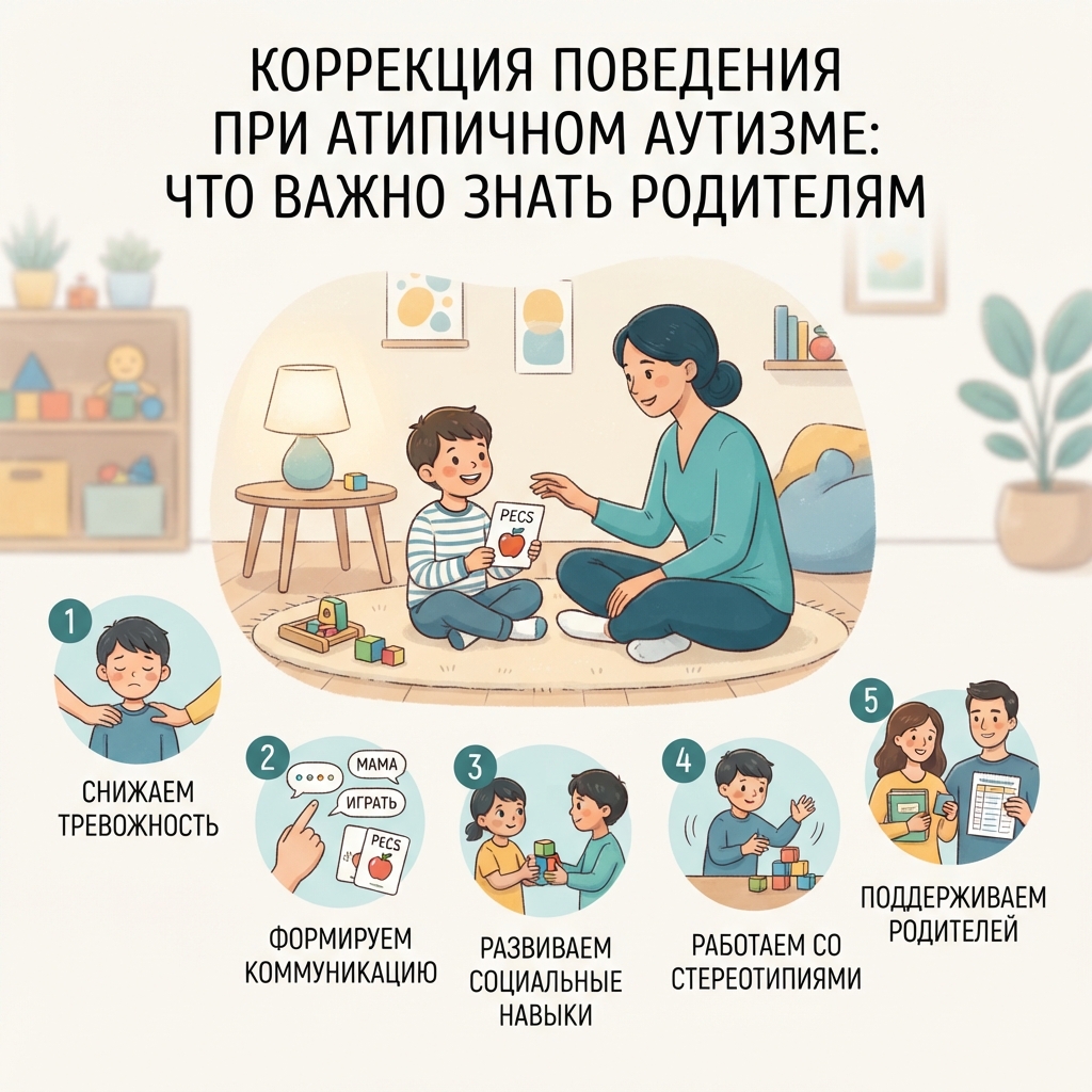 Коррекция поведения при атипичном аутизме